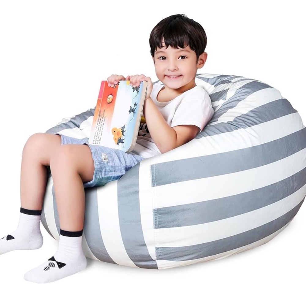 Lukeight Soft Velvet Bean Bag Chair Cover for Kids (No Beans) sz. Large (NWT)